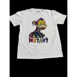 Mutant Ape Yacht Club Men's T Shirt Tee Large L White MAYC NFT 10673 100% Cotton